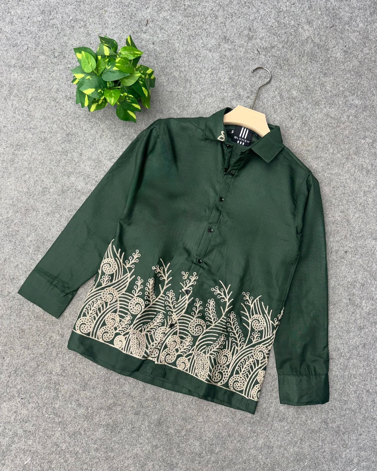 Bottom Embroidery Shirt