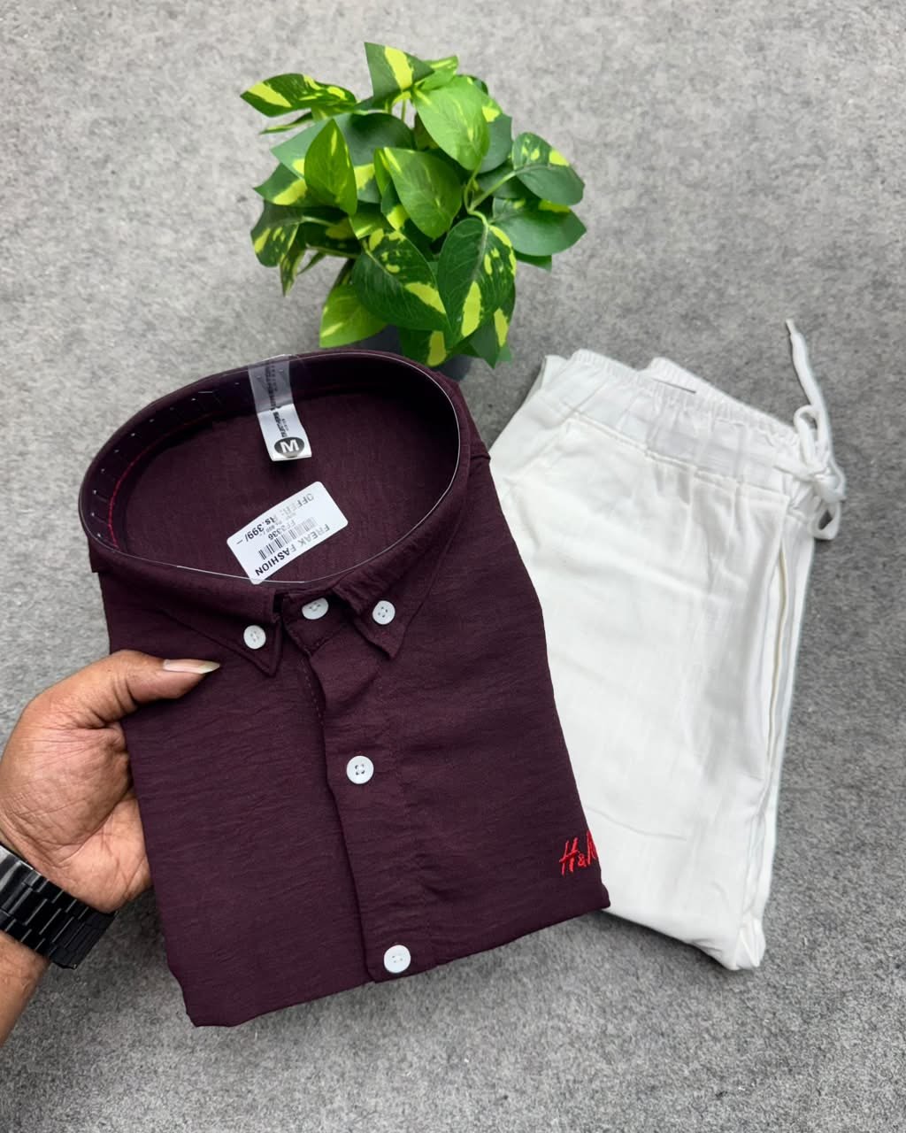 crushed linen + Linen Pant Combo