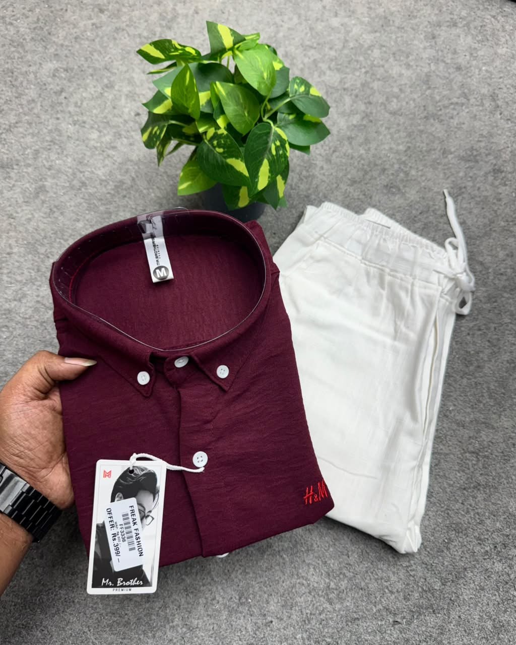 crushed linen + Linen Pant Combo
